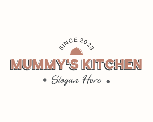 Vintage Kitchen Banner Wordmark logo design