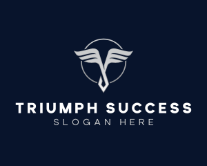 Wing Startup Letter T logo design