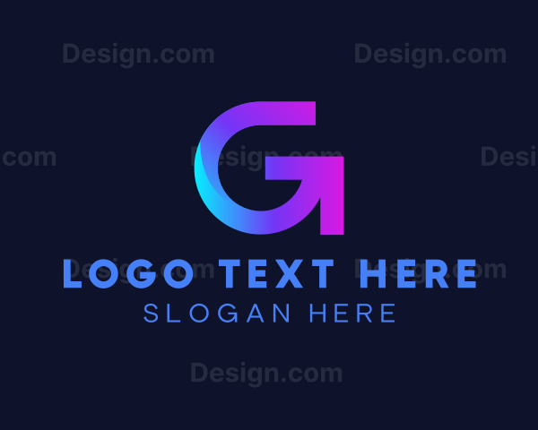 Startup Arrow Letter G Business Logo