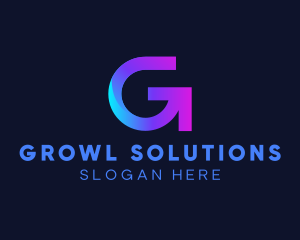 Startup Arrow Letter G Business logo design