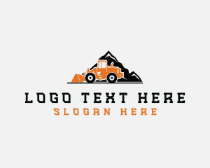 Front Loader Mountain Construction  logo