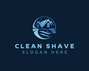 Clean House Pressure Washer logo design