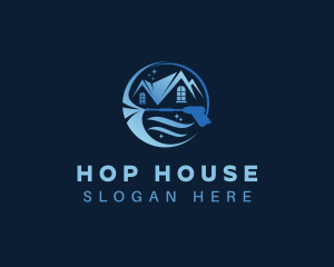 Clean House Pressure Washer logo design