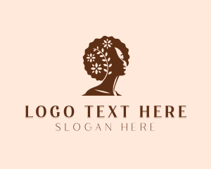 Woman Hairdresser Salon logo