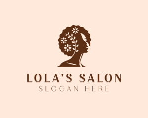 Woman Hairdresser Salon logo design