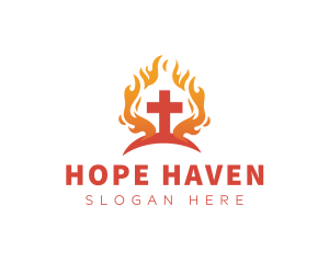 Blazing Holy Cross Logo