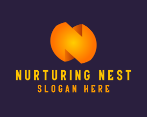 Generic Orange Letter N logo design