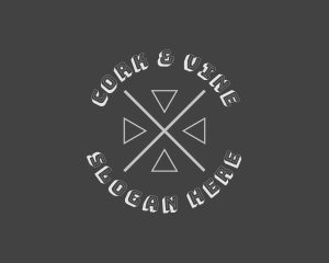 Hipster Apparel Brand logo design