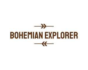 Bohemian Brown Archer logo design