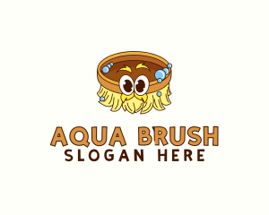 Moustache Brush Cleaner  logo design