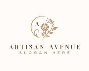 Floral Artisan Wedding logo design