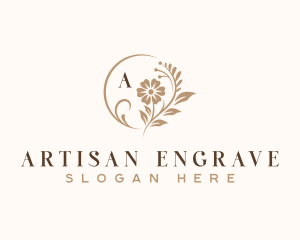 Floral Artisan Wedding logo design