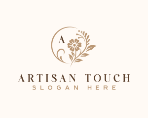 Floral Artisan Wedding logo design