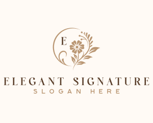 Floral Artisan Wedding logo design