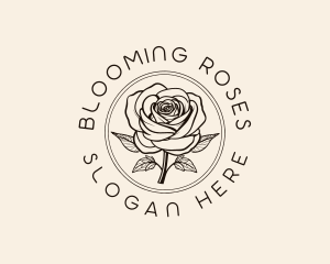 Rose Flower Beauty logo design