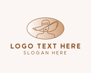 Fashion Hat Woman Logo