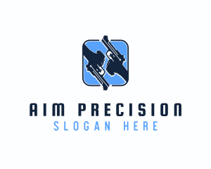 Hand Gun Firearm logo