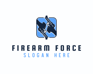 Hand Gun Firearm logo