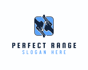 Hand Gun Firearm logo design