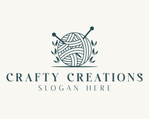 Crochet Yarn Knitting logo design