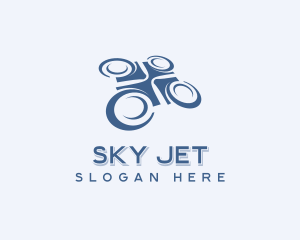 Quadcopter Drone Aerial Logo