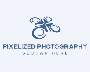 Quadcopter Drone Aerial logo design