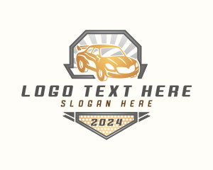 Automobile Racing Car Detailing Logo