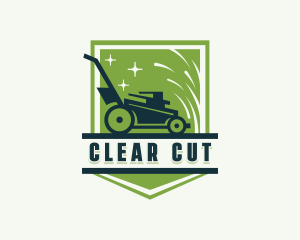 Lawn Mower Gardener logo design