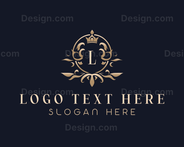 Elegant Crown Floral Logo