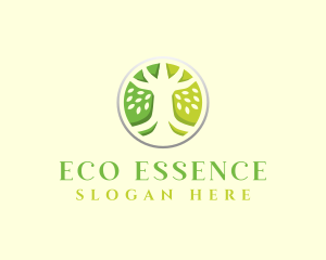 Wellness Eco Tree logo design