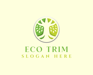 Wellness Eco Tree logo design