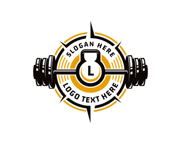 Kettlebell logo example 3