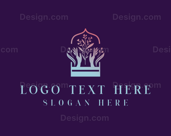 Flower Arrangement Florist Logo