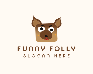 Silly Dog Animal logo design