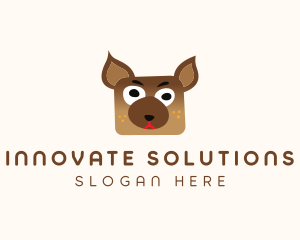 Silly Dog Animal logo