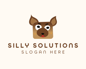 Silly Dog Animal logo design