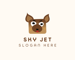 Silly Dog Animal logo