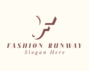 Fashion Clothing Letter F logo design