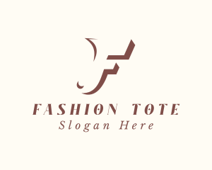 Fashion Clothing Letter F logo design