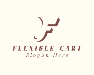 Fashion Clothing Letter F logo design