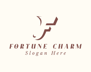 Fashion Clothing Letter F logo design