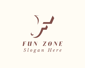 Fashion Clothing Letter F logo design