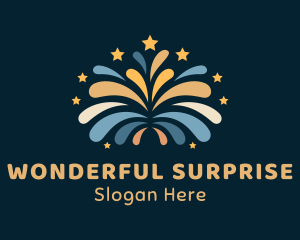 Star Celebration Fireworks logo design