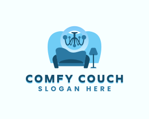 Sofa Chair Chandelier logo design