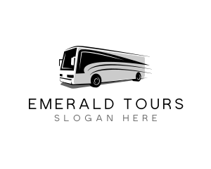 Bus Transport Travel Tour logo design