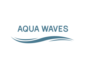 Simple Wave Wordmark logo design