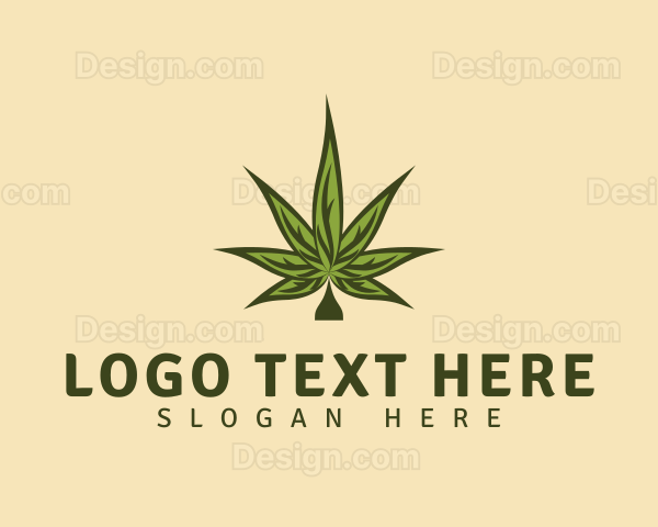 Classic Cannabis Leaf Logo