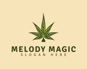 Classic Cannabis Leaf Logo