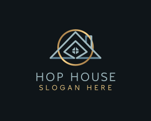 House Roofing Property logo design