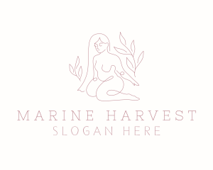 Nature Nude Model Logo